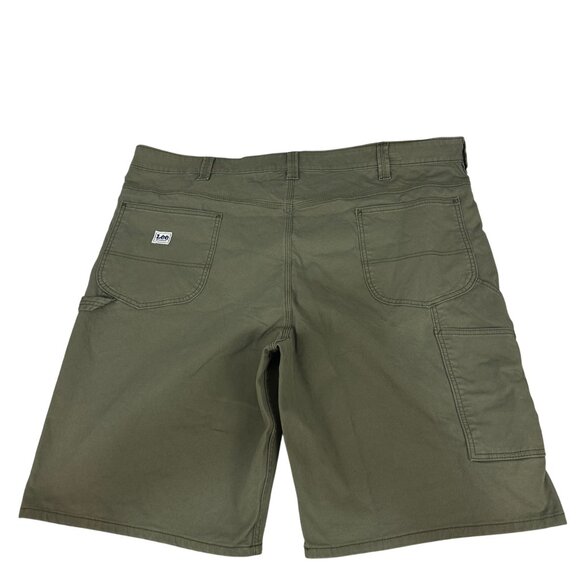Lee Mens Carpenter Workwear Shorts Muted Olive Size 46 Durable Construction - Picture 5 of 7